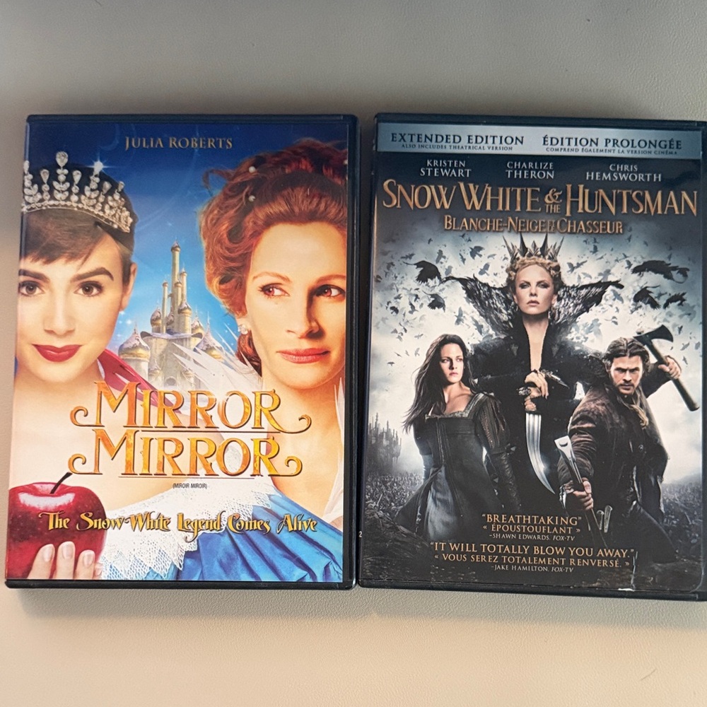 Mirror Mirror & Snow White and the Huntsman DVD Set - Blue, White, Black